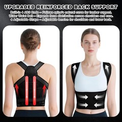 Back Brace Posture Corrector for Women and Men, Adjustable Shoulder Straighte…