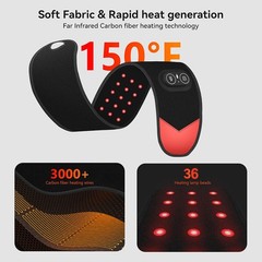 Cordless Hand Wrist Red Light Massager Pain Relief w/3Heat and 3 Vibration Modes