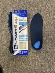 Powerstep ProTech Full Length Insole – Blue Women’s Size 10 –
