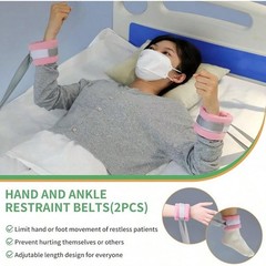 Patient Restraints, Wrist/Ankle Straps, Limb Holders for Hospital Rails