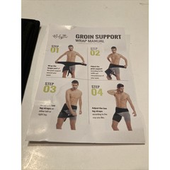 BodyProx Groin Wrap Adjustable Support Hip Groin Hamstring Thigh Sciatic Black