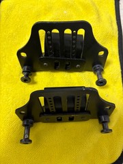 SET OF 2 WHEELCHAIR BACK SUPPORT BRACKET GOOD AS PICTURE