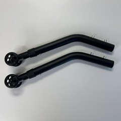 Motion Composites Helio A6 Wheelchair Anti-Tip Tubes Wheels