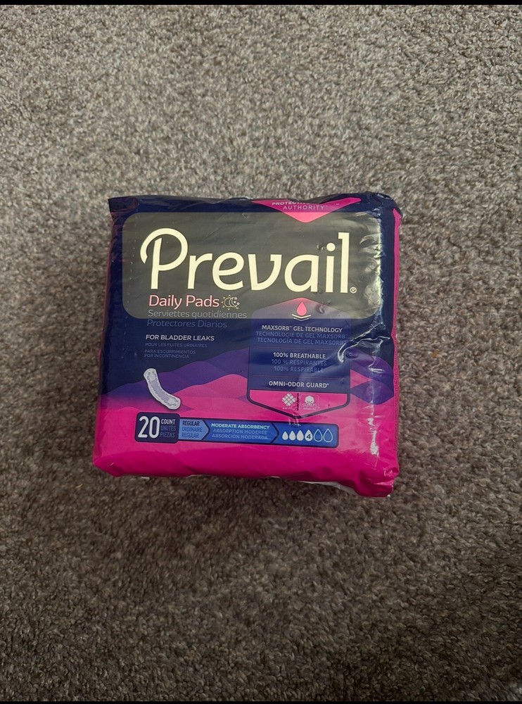 Women’s Prevail Daily Pads for Bladder Leaks | 20 count