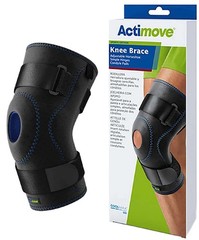 Knee Brace Adjustable Horseshoe, Simple Hinges, Condyle Pads (Black) X-Large by