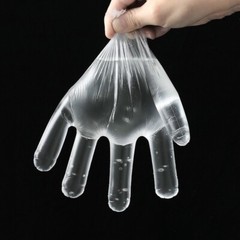 100 x Polyethylene Gloves One Size CE Marked PPE Category I – NO Nitrile Latex
