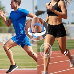 8pcs Patella Bands, Patellar Tendon Support Strap for Knee Pain Relief, Silic…