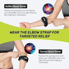 2 Pack Elbow Brace for Tennis & Golf – Ergonomic Compression Support