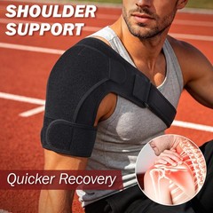 TISMOD Shoulder Brace for Men and Women, Rotator Cuff Medium, Black