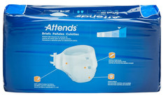 (2) Attends Adult Disposable Briefs, Medium, 32″-44″, Ultimate Absorbency, 48ct