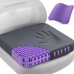 Gel Seat Cushion for Long Sitting Office Chair Car Wheelchair Breathable Support