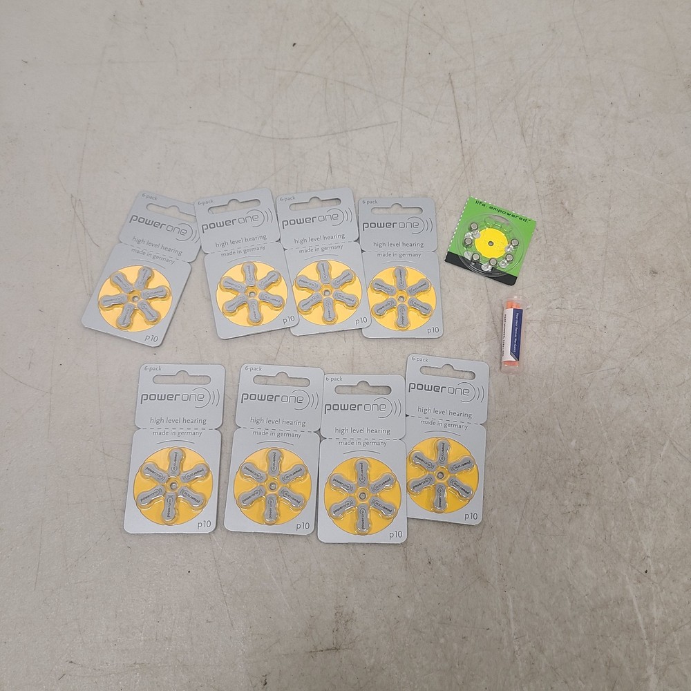 8 Packs Power One Size 10 Hearing Aid Batteries p10