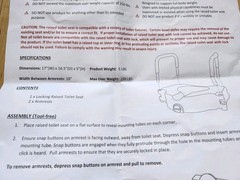 Vaunn Medical Elevated Raised Toilet Seat New, Open Box w/ Instructions #M705N
