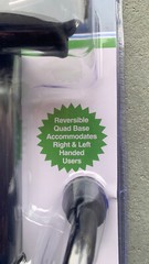 FOLDING CAN REVERSIBLE QUAD BASE RIGHT & LEFT HANDED 300 LBS – BRAND NEW