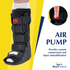 Brace Direct Air Cam Walking Boot Tall PDAC Approved Adjustable Stabilization