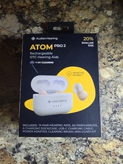 Audien ATOM PRO 2 Wireless Rechargeable OTC Hearing Aid Genuine