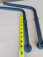 Quickie Wheelchair ANTI TIP TIPPERS WHEELS Wheelie Bars Parts Used Qxi 2 Nitrum