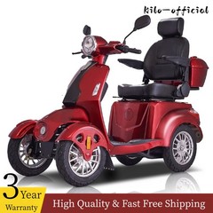 4-Wheel Heavy Duty Electric Mobility Scooter 800W for Senior & Adult 500lbs Red