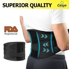 Lumbar Waist Lower Back Support Brace Adjustable Belt GYM Weight Lifting Fitness