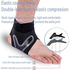 Sport Compression Ankle Support Ankle Stabilizer Brace Tendon Pain Relief Straps
