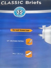 Attends Breathable Briefs, Large (44-58inches), 1 Package Of 24