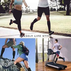 Black Knee High Compression Socks For Men Women 20 mmHg Small – Extra Large Size