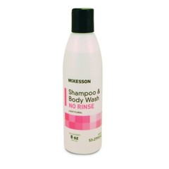 McKesson Rinse-Free Shampoo and Body Wash 8 oz. Light Floral Scent 1 Count