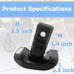 4 PCS Walker Ski Glides 4302 for EZ Fold-N-Go Walker and Able Life Space Saver W