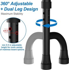 Bed Rails for Elderly Adults~ ASTM-Approved Bed Rails for Seniors w Anti-Wobble