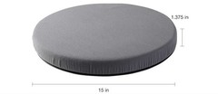 HealthSmart 360 Degree Swivel Seat Cushion, Chair Assist 15 Diameter, Gray