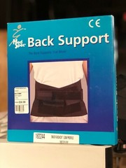 Med Spec Back-n-Black Low Profile Back Support – Black – All Sizes