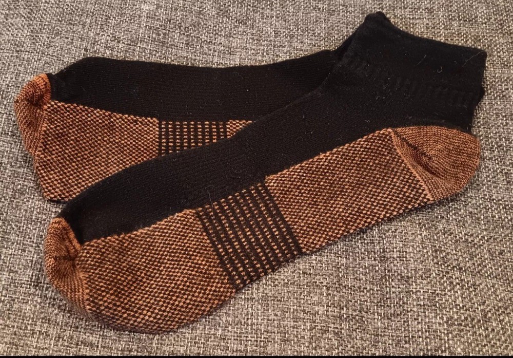Compression Socks New for Women and Men Arch Support Ankle Height Black Brown