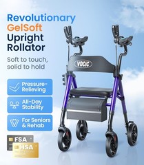 Z22 Upright Walker with Adjustable Armrests Purple
