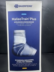 Bauerfeind MalleoTrain Plus Ankle Support, Stability, Titanium, Sz 5, 2x L Foot