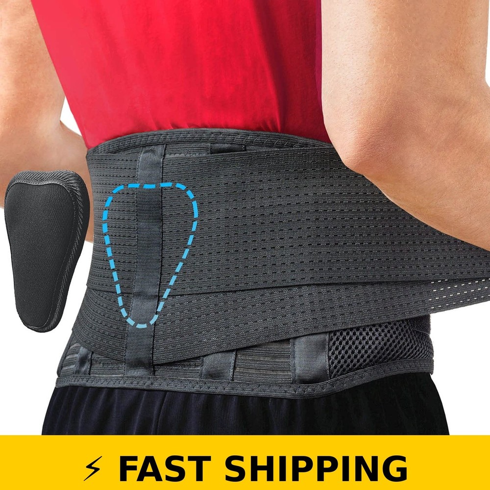 Sparthos Back Brace for Lower Back Pain – Large 44-52″ Waist