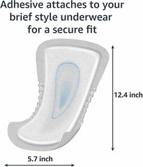 Amazon Basics 104 Pack Guards White Men’s Incontinence Guards