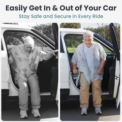 PELEGON Car Door Handle for Elderly (2 Pack) Car Cane Assist Handle with Anti-Sl