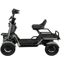 500W All Terrain 4 Wheel Mobility Scooter 48V 50KM Range For Beach Lawn – Green