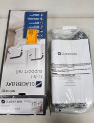 NEW Glacier Bay Toilet Support Rail Adjustable Grab Bar White 1005 152 297