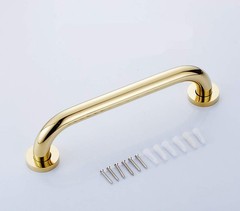 Bathroom Shower Grab Bar 20 Inch, Concealed Screws, Gold Finish Handrail, Home S