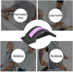 Back Stretcher for Lower Back Pain Relief, 4 Level Adjustable Lumbar Cracker Boa