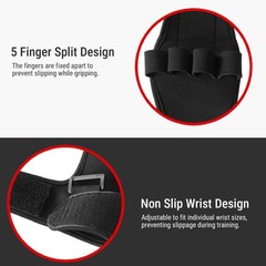 2-Adjustable Wrist Support Finger Auxiliary Training Glove For Stroke Recovery