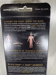 Superfeet Black Premium Insole Men’s 11-1/2 – 13 Women’s 12-1/2+ DMP MORENO