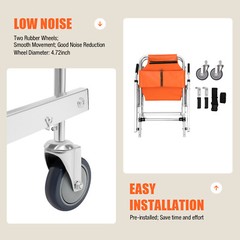 Foldable Stair Chair Portable Climbing Wheelchair Stair Chair Load 159kg/350.5lb