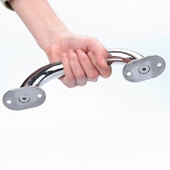 2X Marine Stainless steel 9 inch Grab Handle Removable Deck Base Boat Handrail