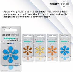 60 Mercury Free Hearing Aid Batteries Size: 675P Cochlear Implant by