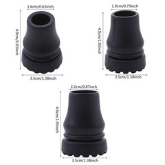 4Pcs Cane Tips 3/4 Inch Heavy Duty Rubber Cane Tips Anti Slip TPR Replacement…