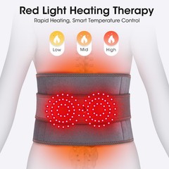 Dual Infrared Light Heating Massage Waist Belt Red Light Heating Waist Massager