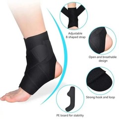 Adjustable Ankle Brace Sleeve Elastic Support Running Basketball Volleyball