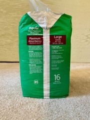 VINTAGE DEPEND Fitted Maximum Protection Adult Diapers – LARGE – 1 Bag